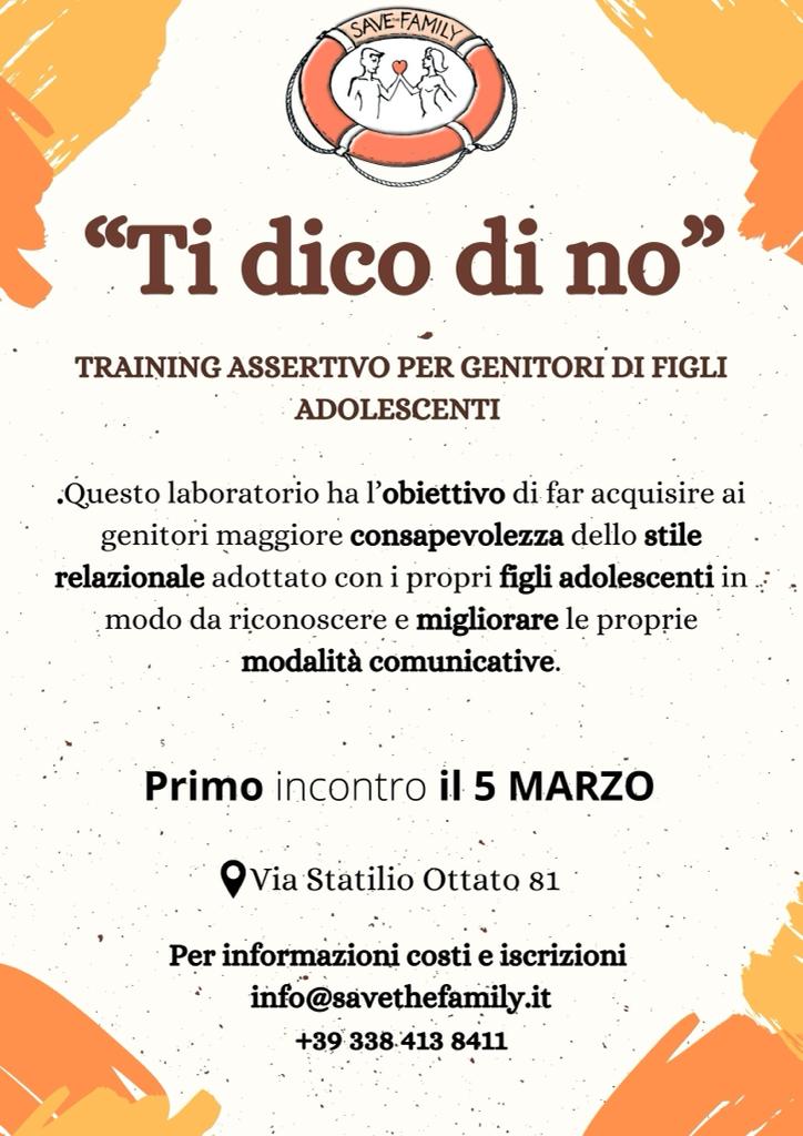 Al momento stai visualizzando TI DICO DI NO. Training assertivo per genitori di figli adolescenti